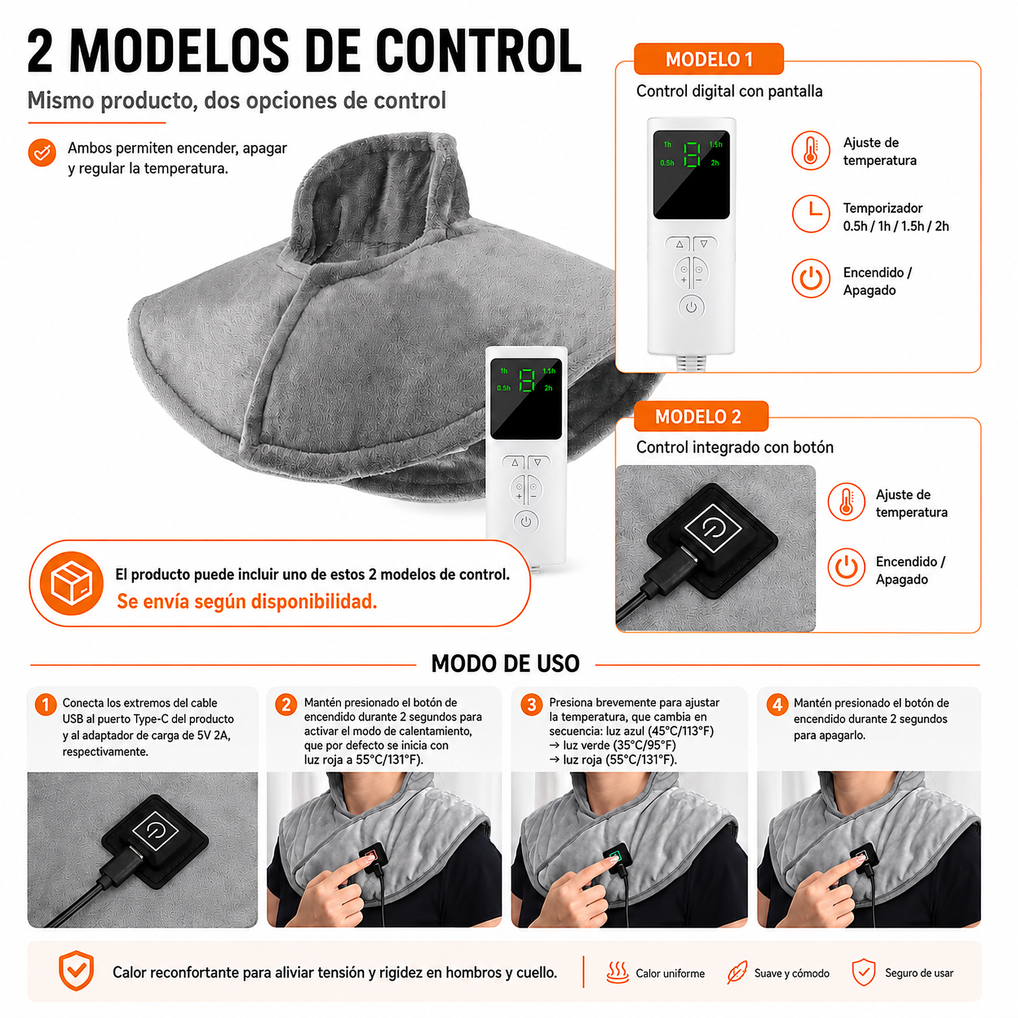 Almohadilla Térmica Relax — USB Portátil